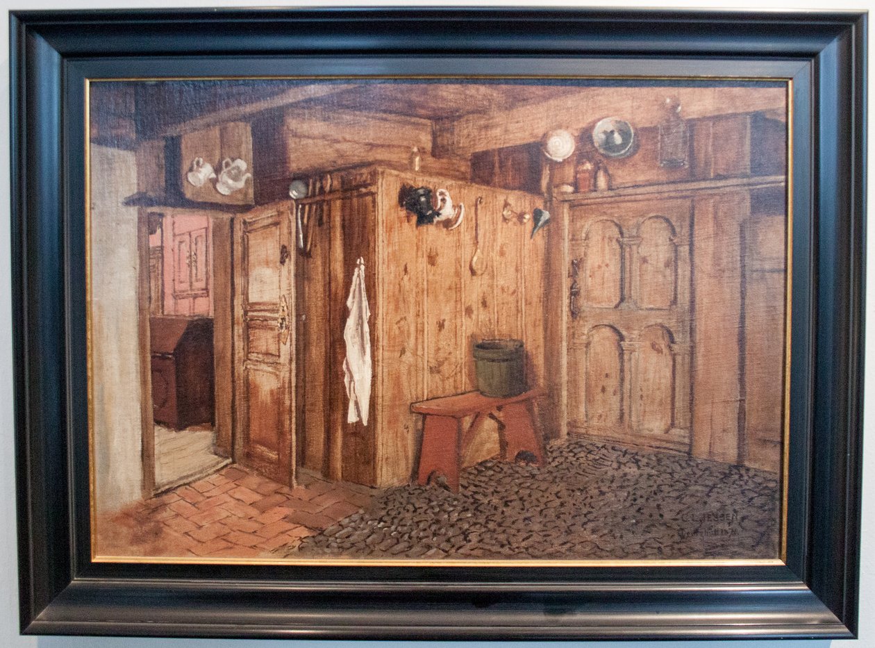 North Frisian Interior by Carl Ludwig Jessen