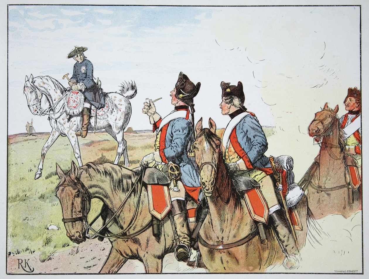 The King of His Dragoons by Carl Röchling