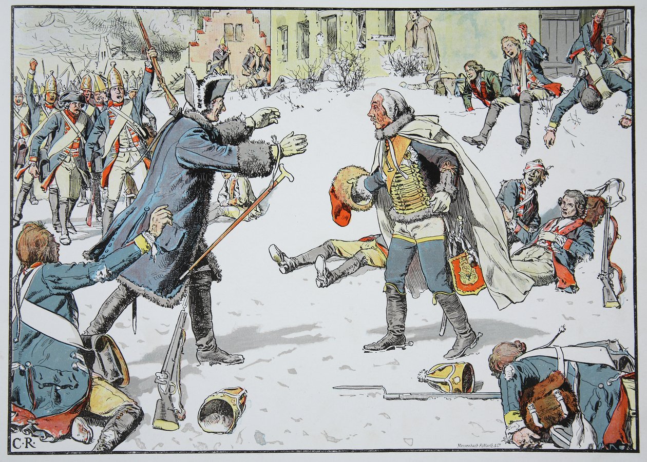 The Morning After the Battle of Torgau, 4 November 1760 by Carl Röchling