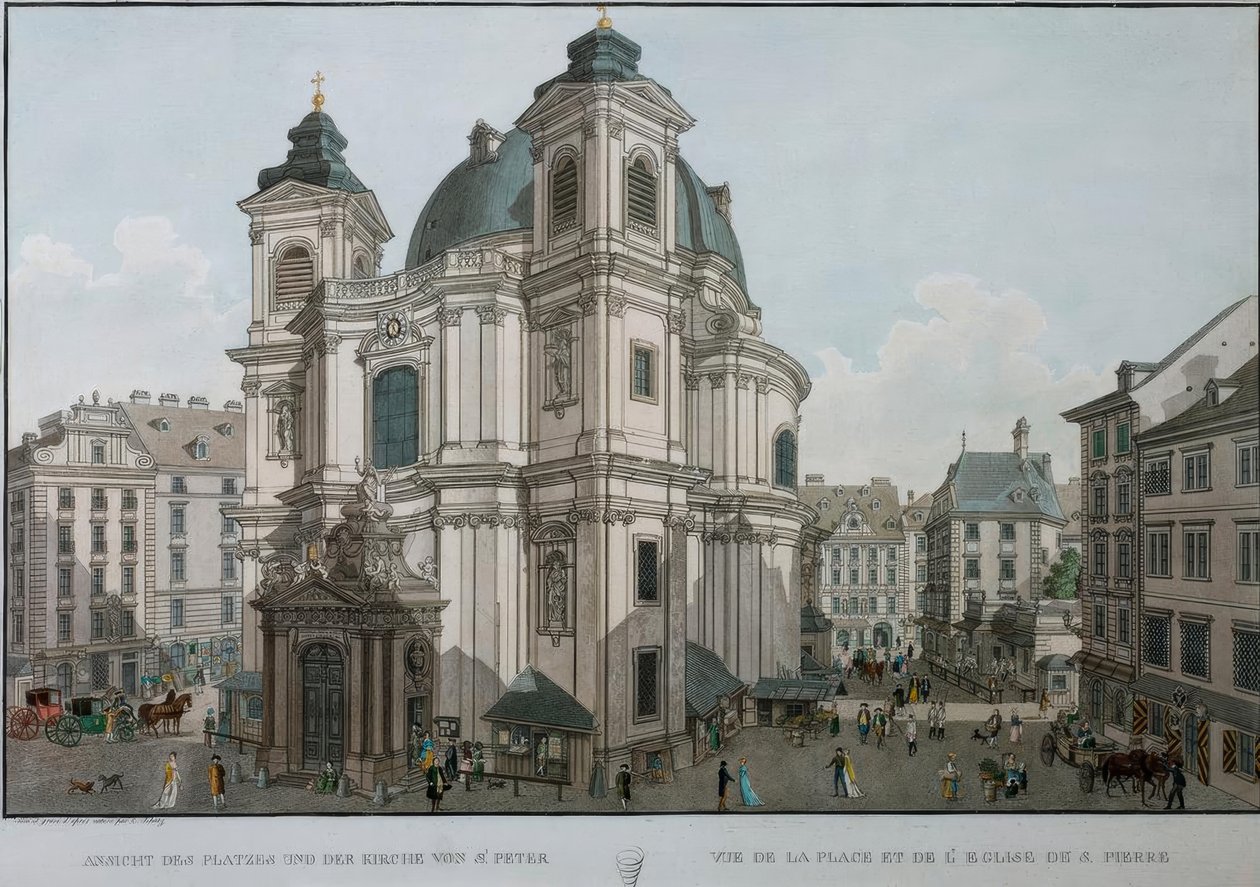 Vienna, St. Peter / Schütz by Carl Schütz
