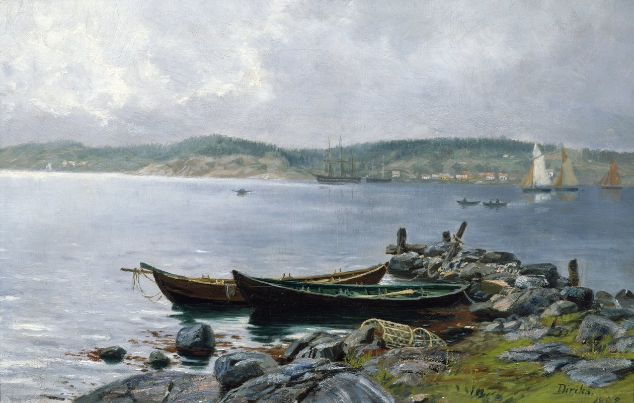 From Drøbak Sound by Carl Edvard Diriks