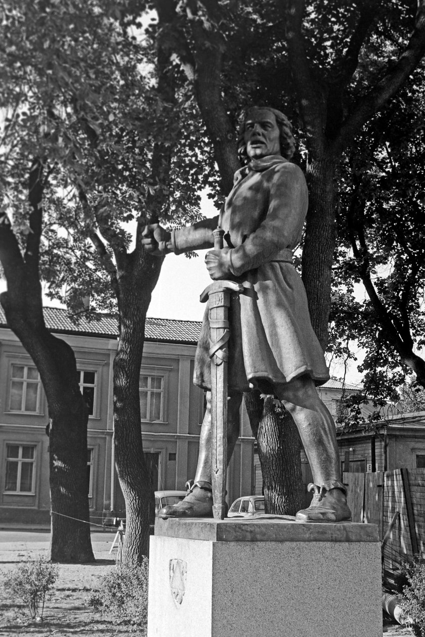 Statue of Engelbrekt Engelbrektsson in Arboga, Sweden 1969 by Carl Johan Eldh