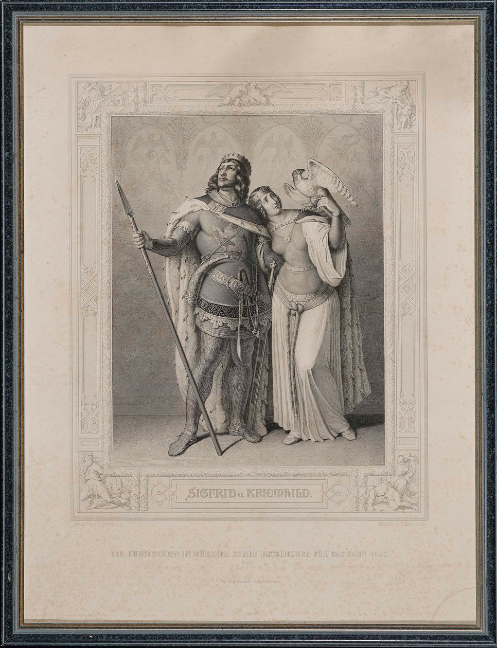The Nibelungenlied. Siegfried and Kriemhild by Carl Arnold Gonzenbach
