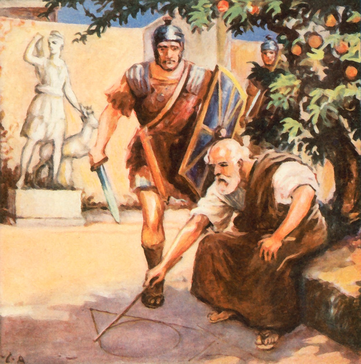 Death of Archimedes by Carl Arriens