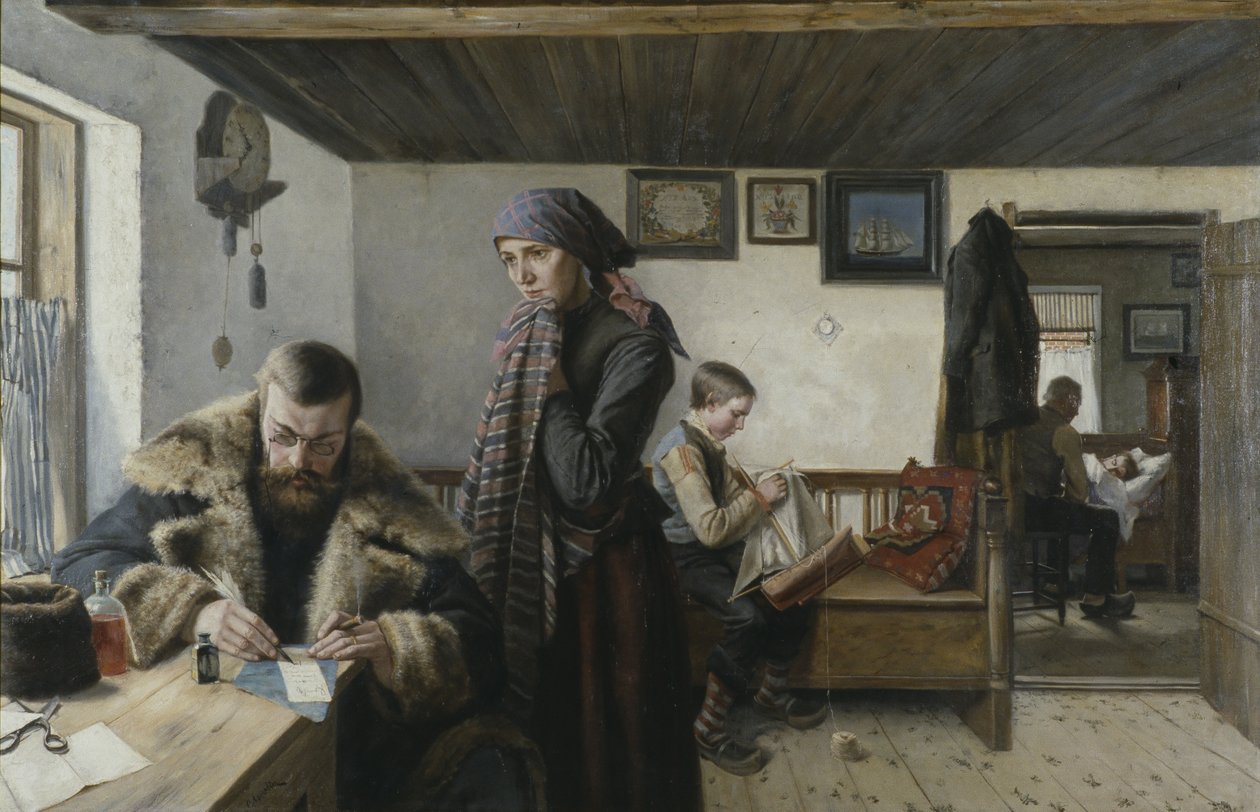 The Doctor Calls, c.1900 by Carl Aspelin