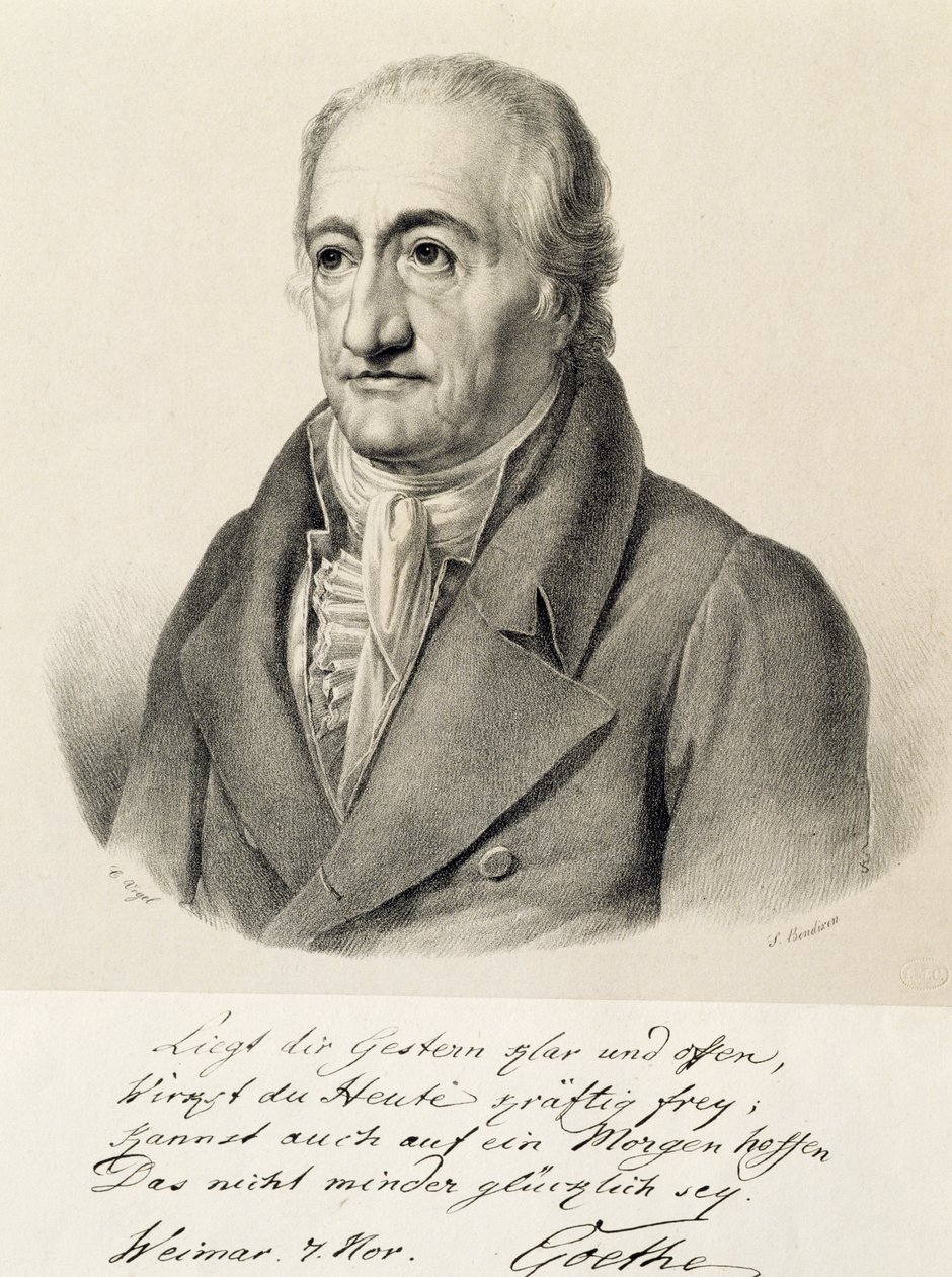 Portrait of Johann Wolfgang von Goethe by Carl Christian Vogel von Vogelstein