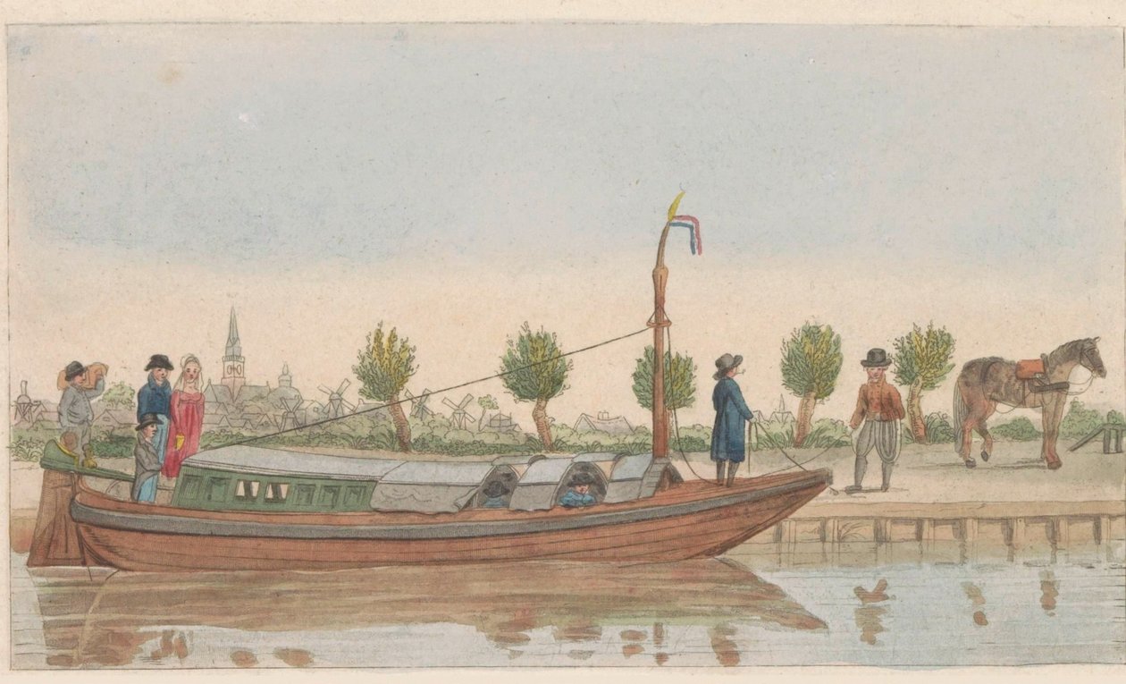 Tow Boat, 1824 by Carl Cristiaan Fuchs