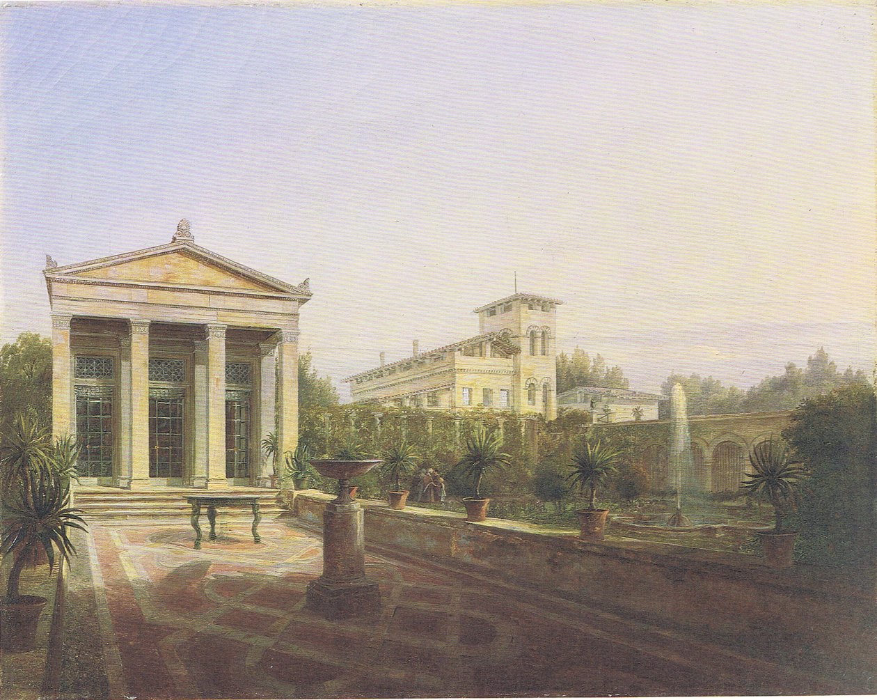 The Garden House of Charlottenhof at Potsdam by Carl Daniel Freydanck