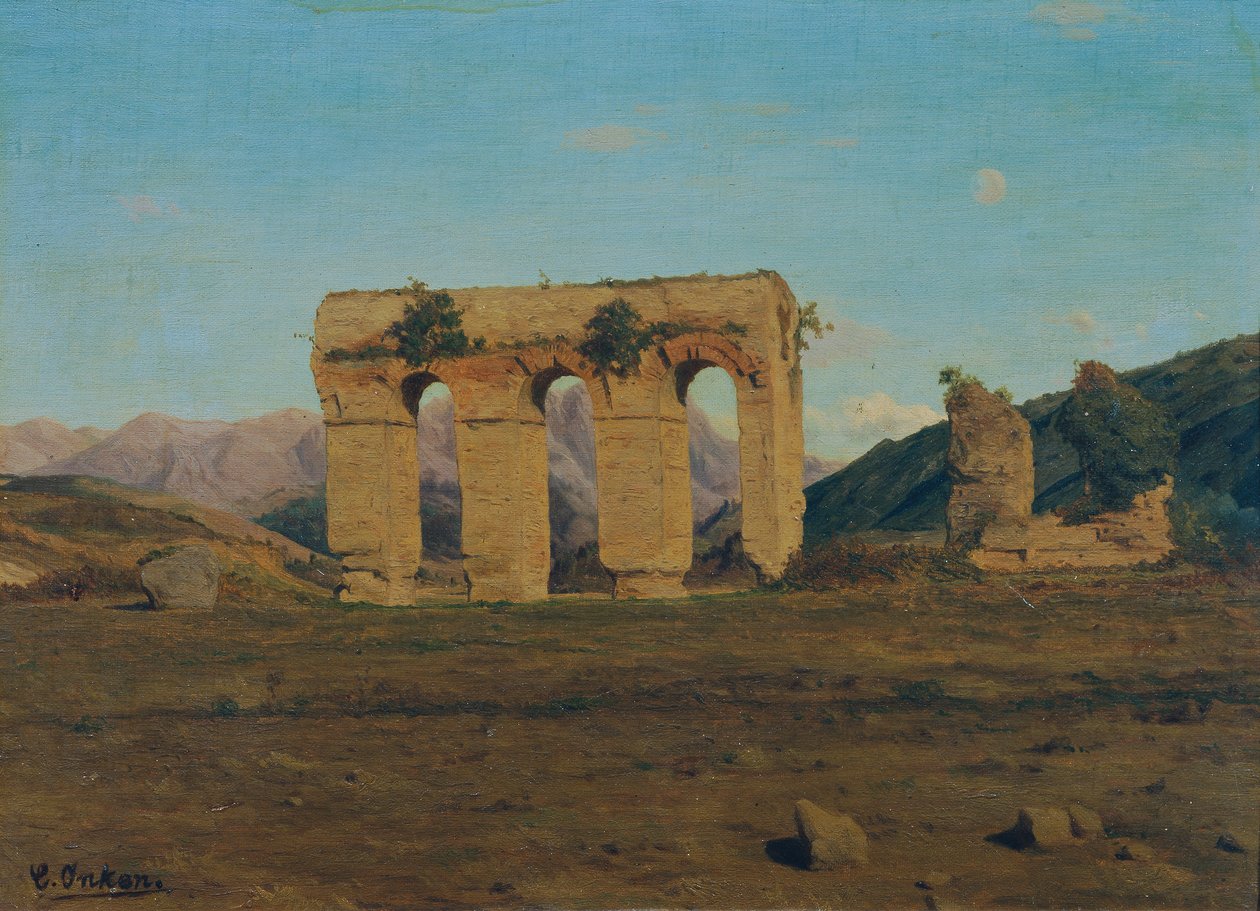 Roman Aqueduct by Carl Eduard Onken