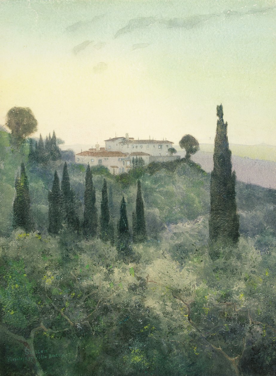 Villa Bocklin, Fiesole by Carl Ernest von Stetten