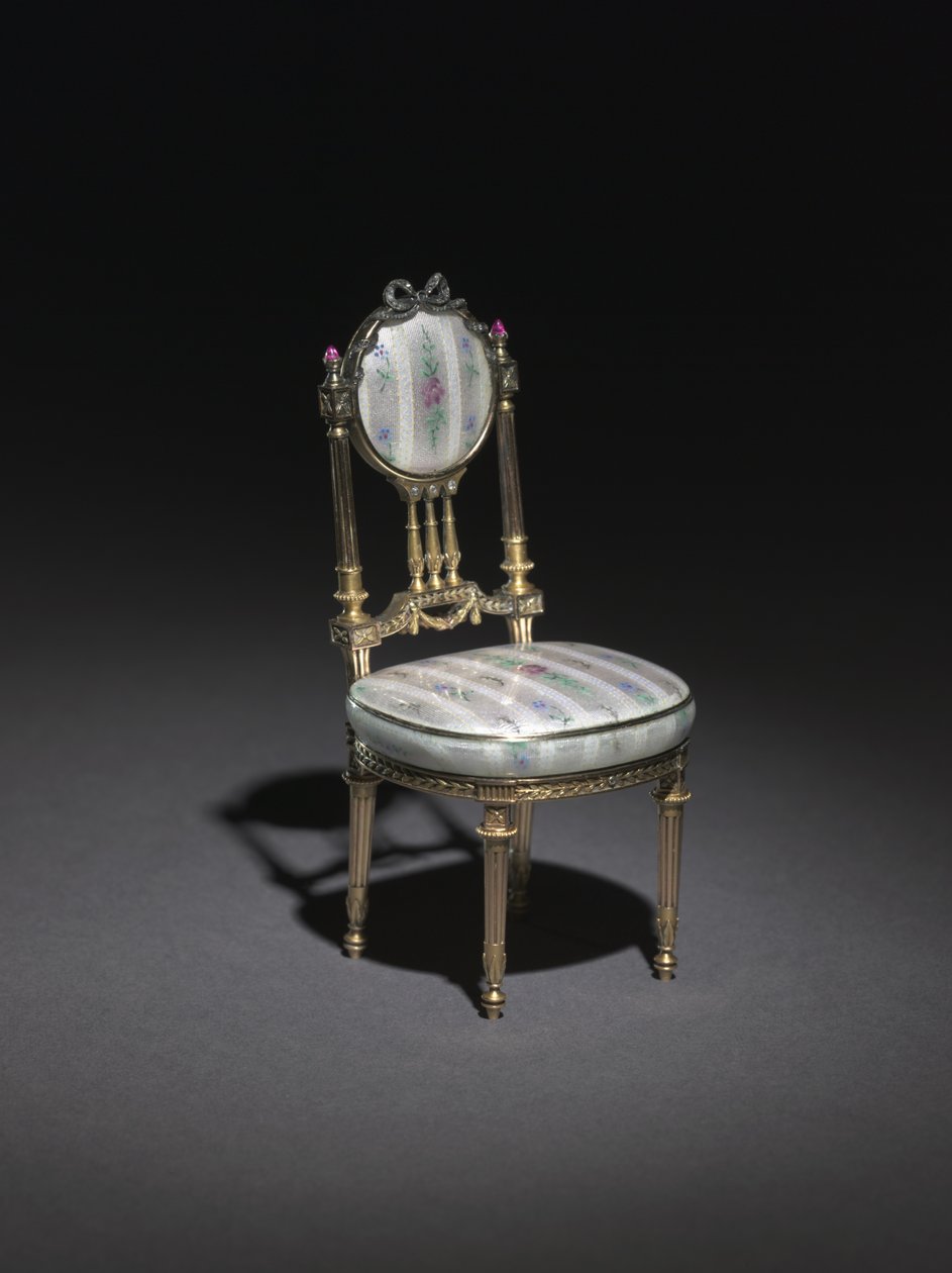 Miniature Chair by Carl Fabergé