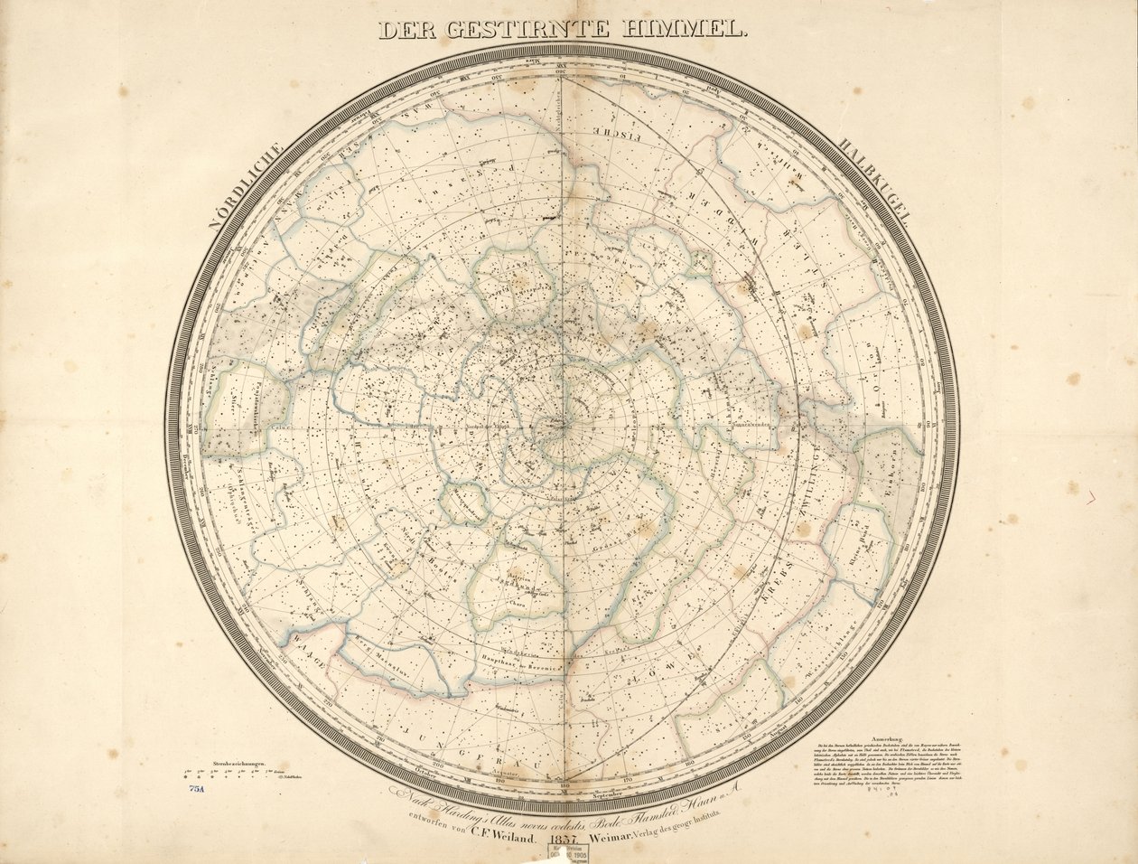 The Starry Sky - Northern Hemisphere by Carl Ferdinand Weiland