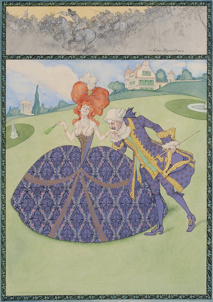 Elegant Couple in the Garden (