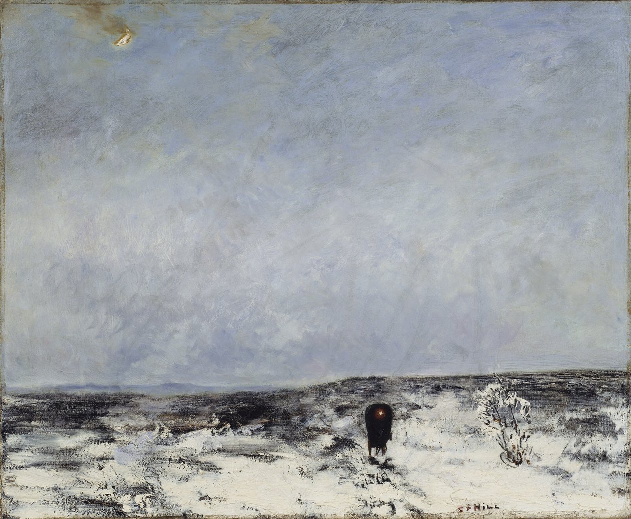 Heath Landscape with a Carriage by Carl Fredrik Hill