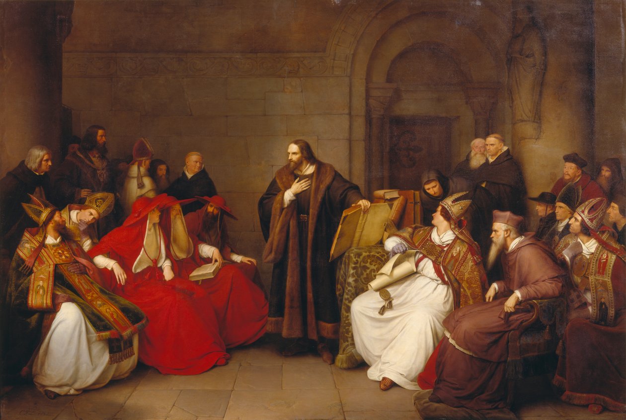Jan Hus at Constance by Carl Friedrich Lessing