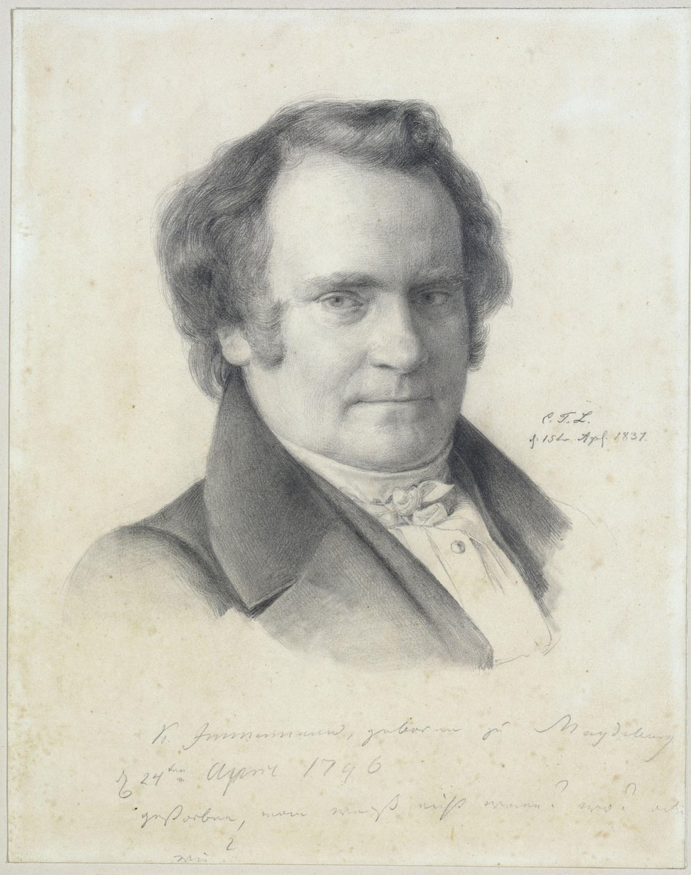 Karl Leberecht Immermann by Carl Friedrich Lessing