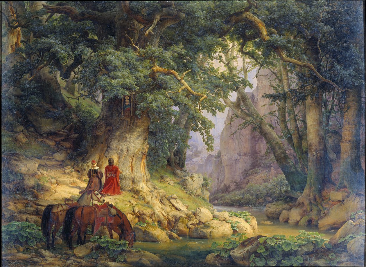 The Thousand-Year-Old Oak by Carl Friedrich Lessing