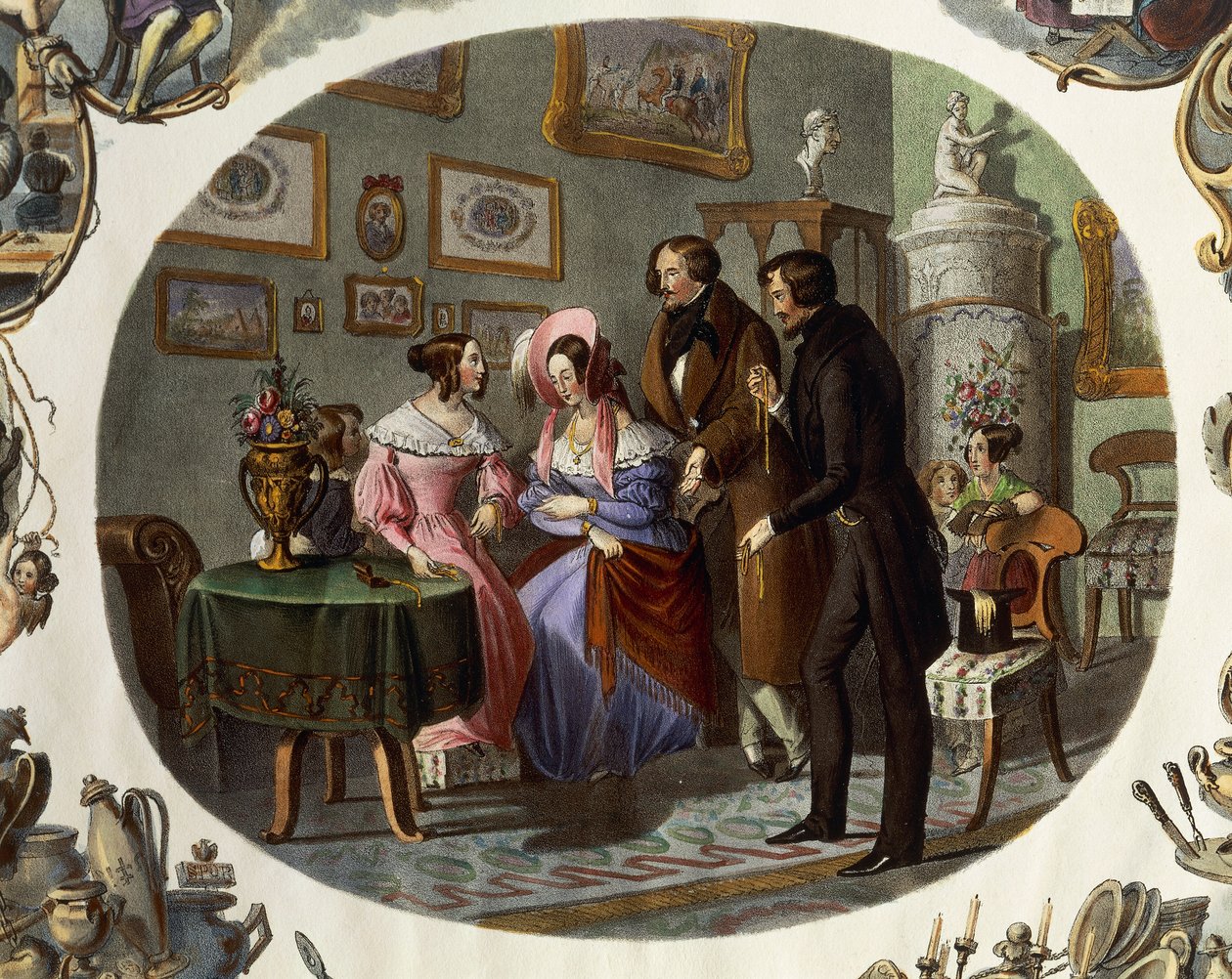 Interior of Jewelry Shop by Carl and Geiger Peter Johann Nepomuk Kunz