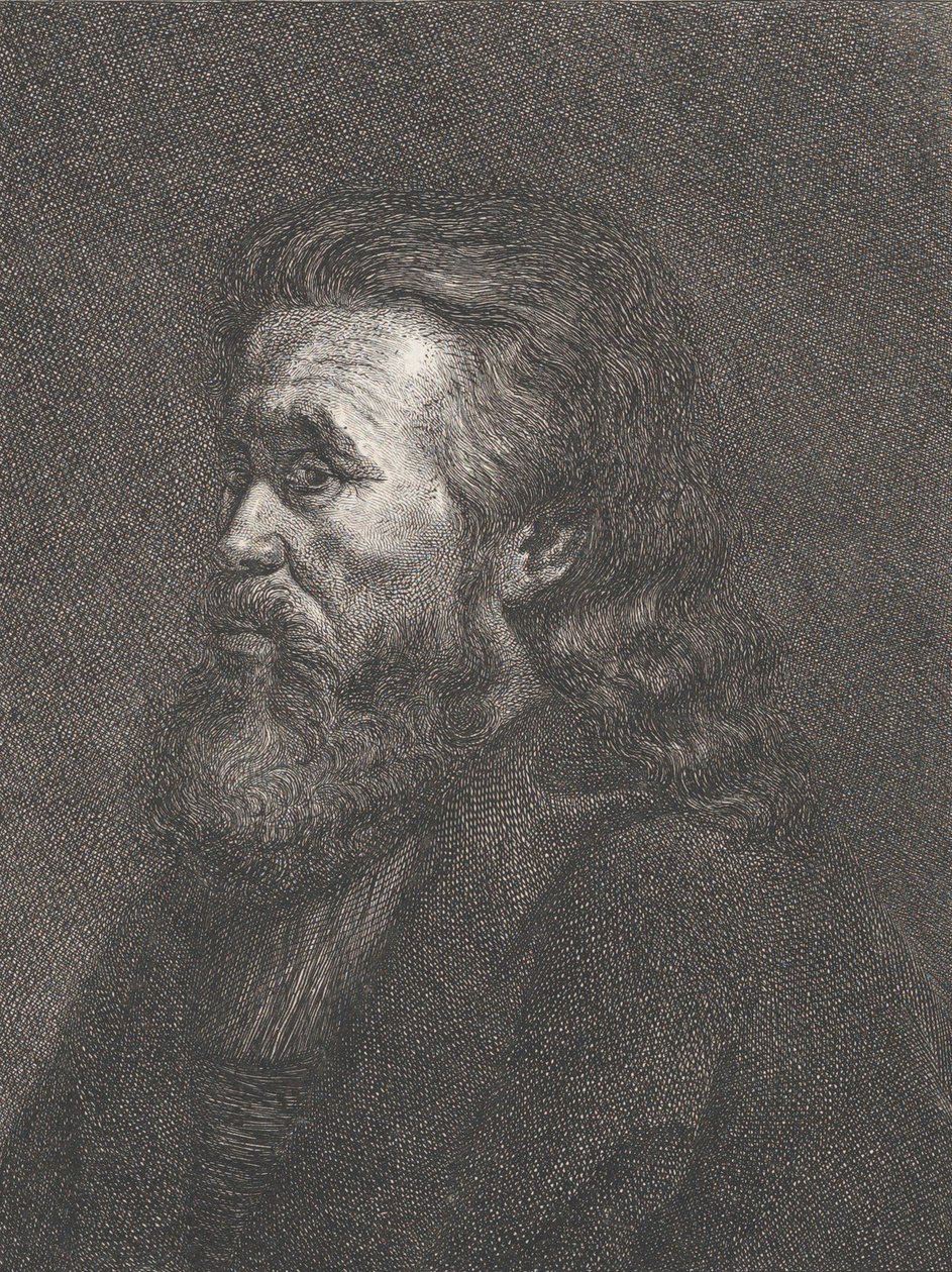 Portrait of an Old Man with a Beard by Carl Gottlieb Rasp