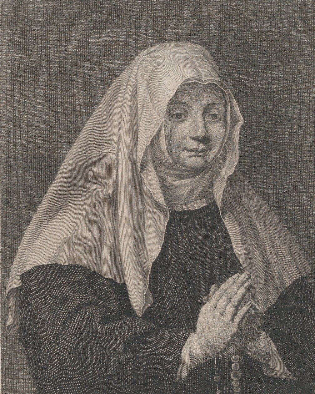 Portrait of a Praying Nun by Carl Guttenberg