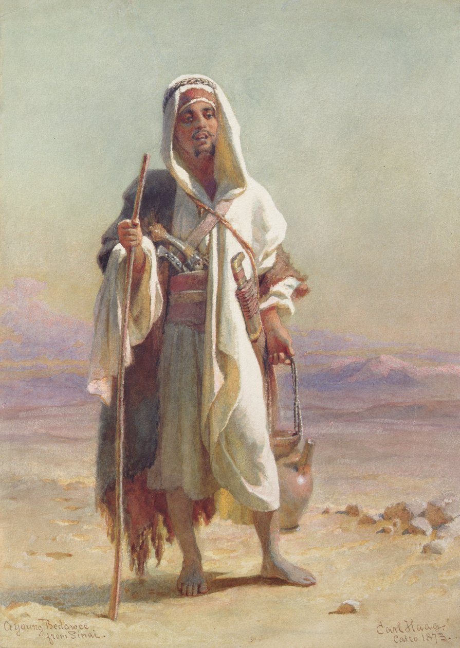A Young Bedawee from Sinai, 1873 by Carl Haag