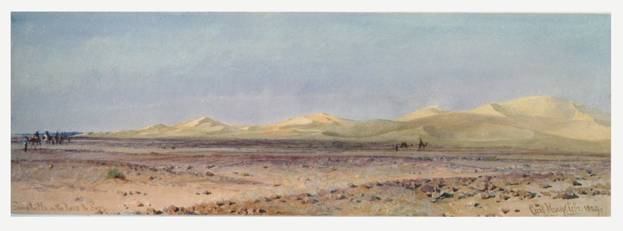 Sand Hills on the Road to Suez by Carl Haag