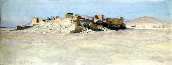 South East Corner of the Temple of the Sun, Palmyra by Carl Haag