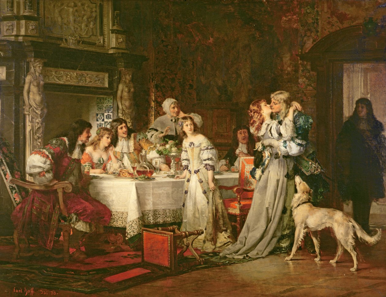 The Return, 1870 by Carl Heinrich Hoff
