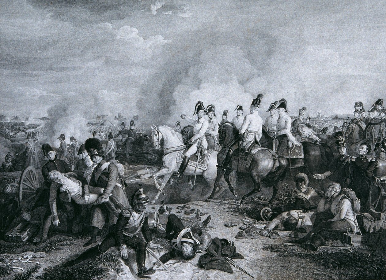 Archduke Charles of Austria in the Battle of Aspern by Carl Heinrich Rahl