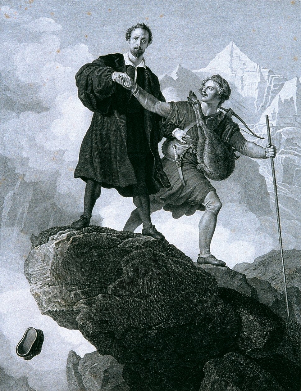 Manfred and the Chamois Hunter by Carl Heinrich Rahl