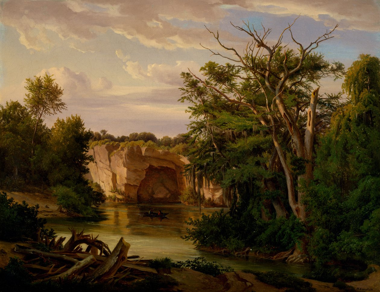 Hill Country Landscape by Carl Hermann Frederick Lungkwitz