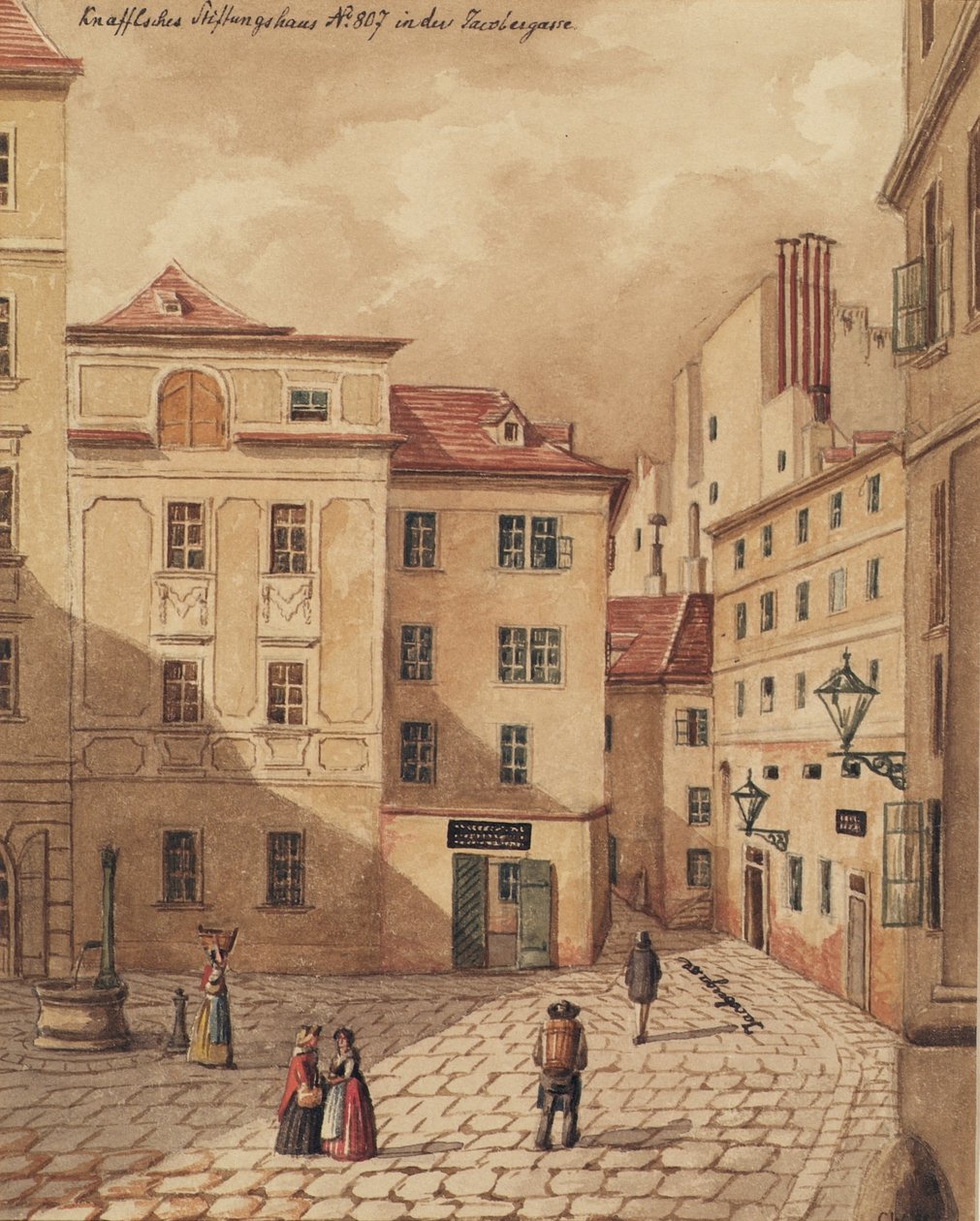 The Knaffel Foundation House in Jacobergasse No. 807 in Vienna by Carl L. Wiesböck