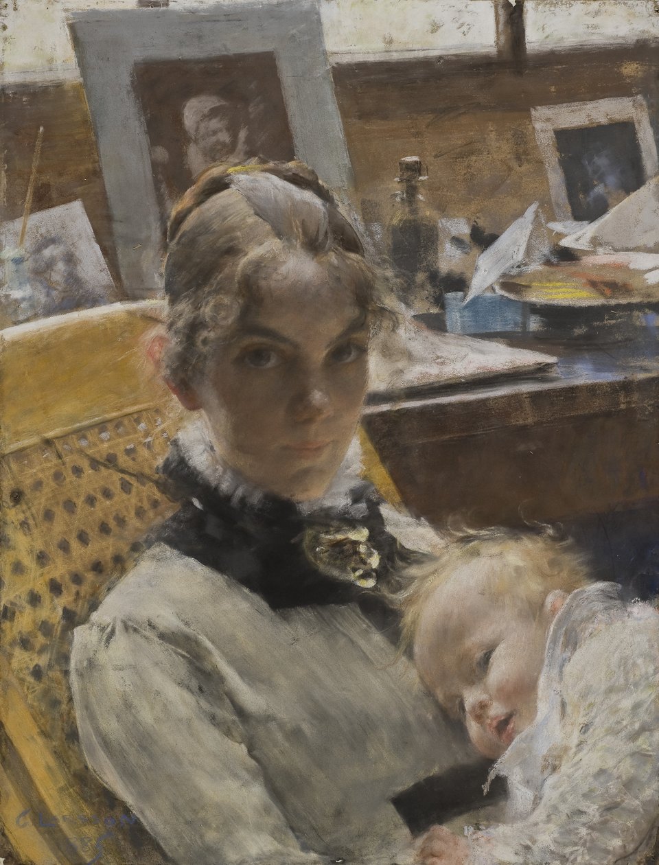 A Studio Idyll: The Artist