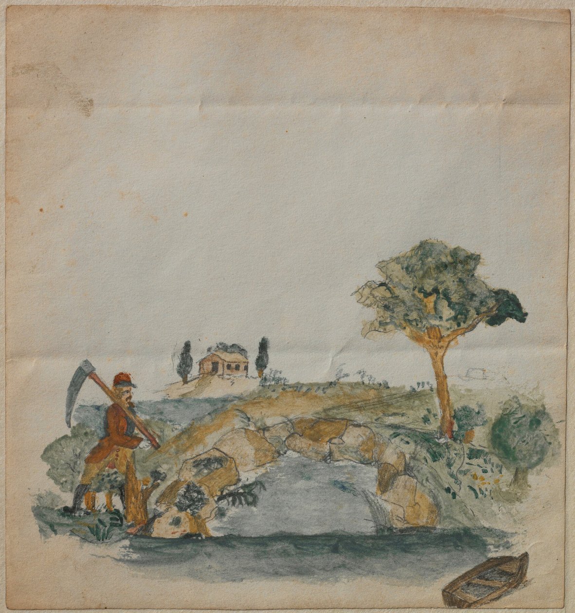 Landscape with a Lake by Carl Larsson