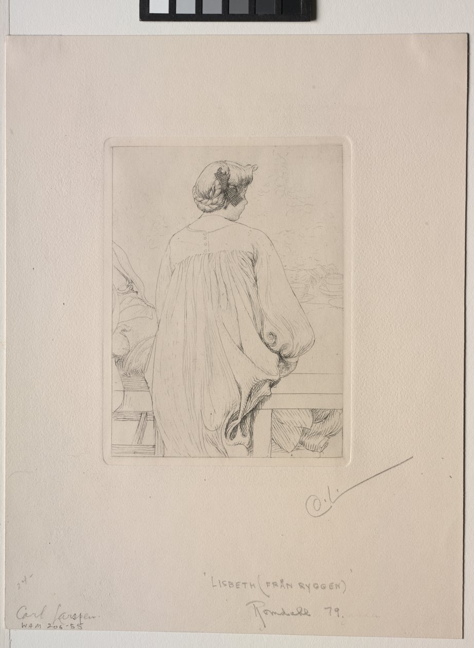 Lisbeth, Seen from Behind by Carl Larsson