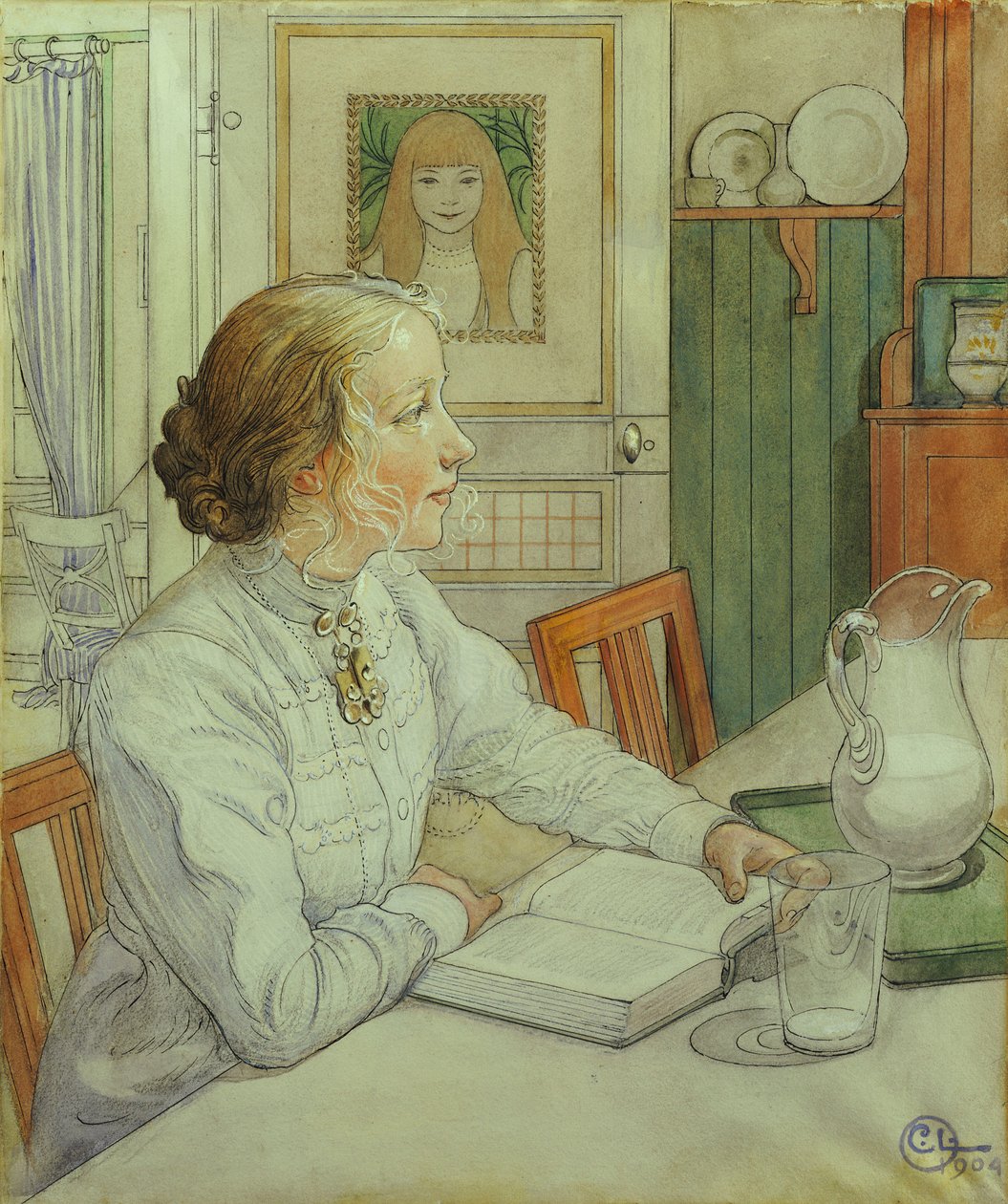 My Eldest Daughter by Carl Larsson