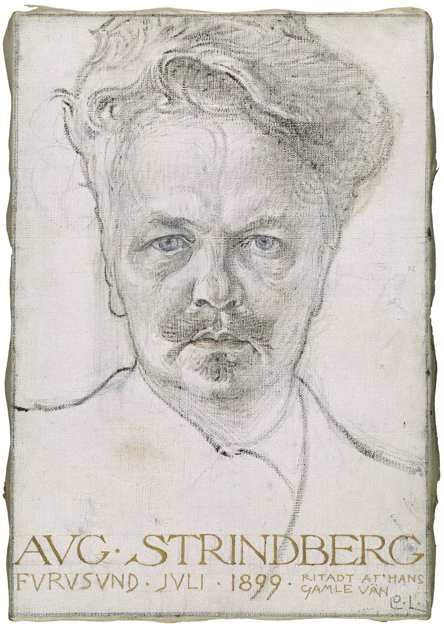 The Author August Strindberg by Carl Larsson