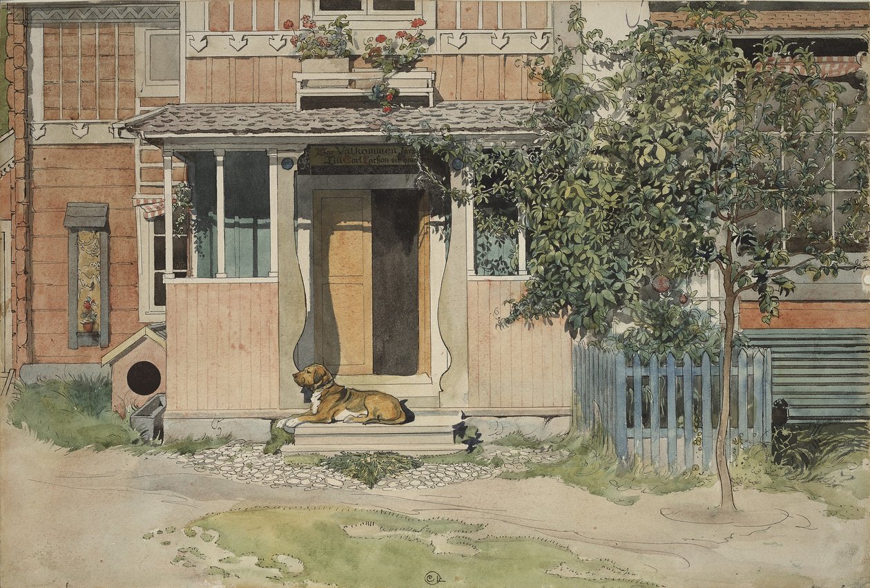 The Verandah, from A Home series by Carl Larsson