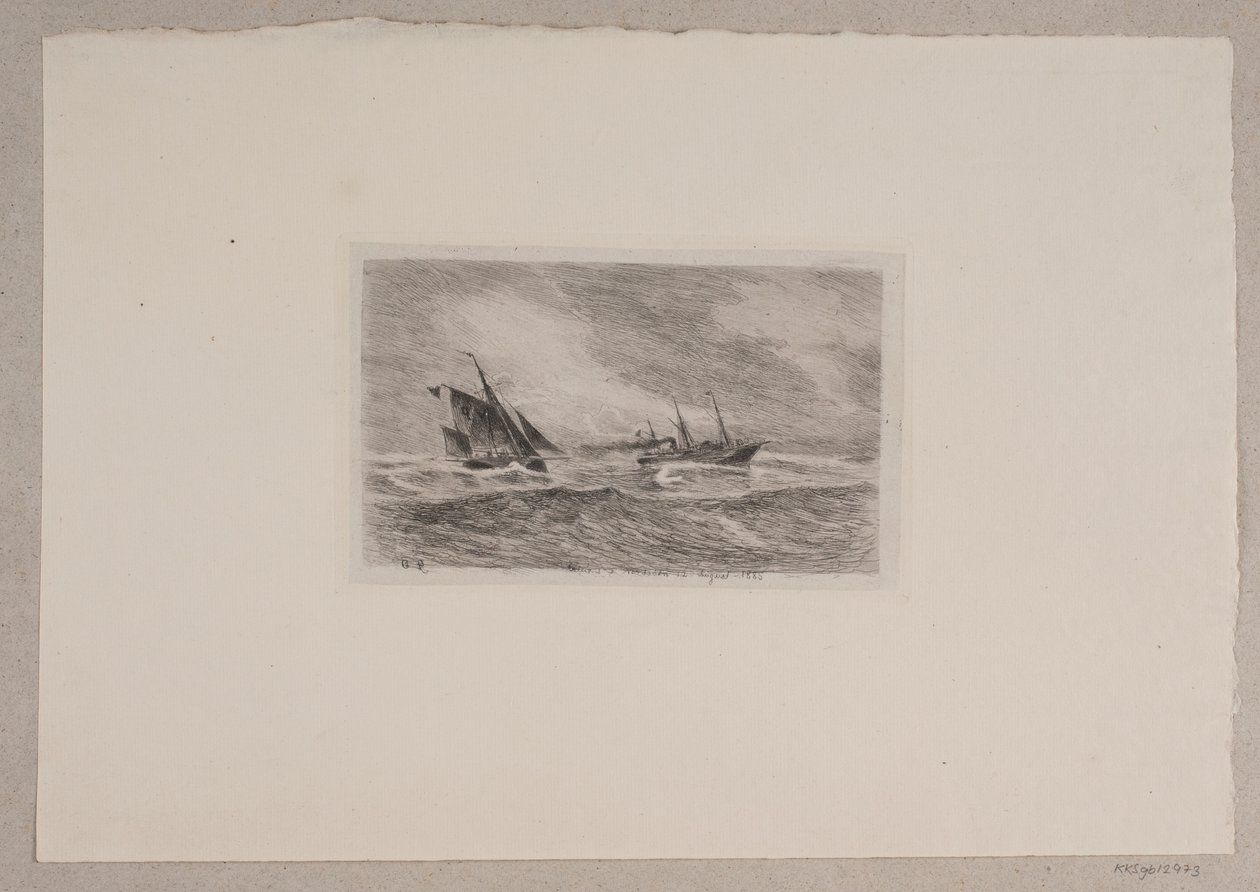 Storm in the North Sea. Arcturus Gets a Pilot by Carl Locher