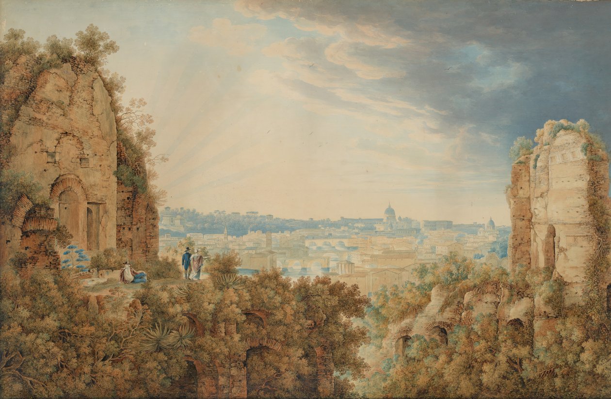 A View of Rome from the Palatine by Carl Ludwig Frommel