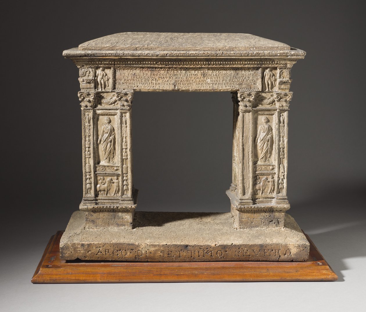 Model of the Arch of the Argentarii, c.1792-95 by Carl May