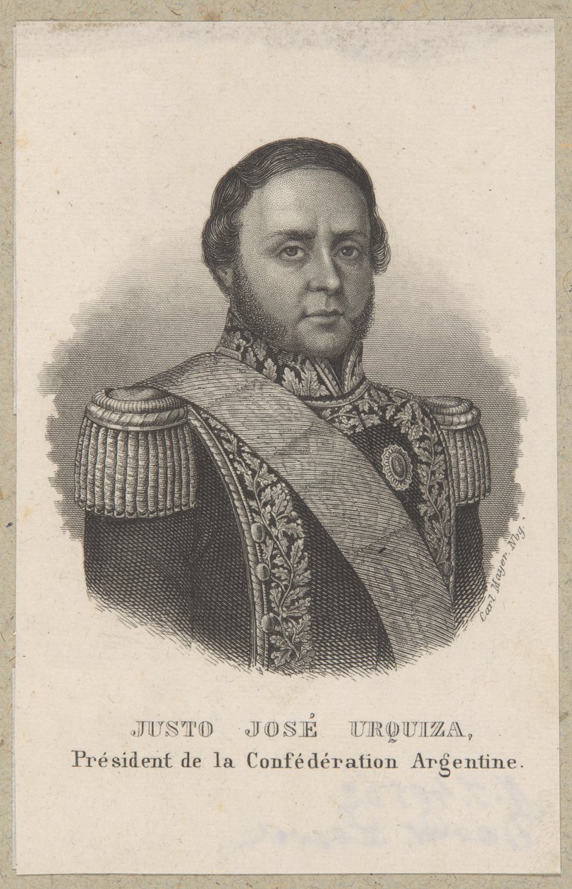 Justo Jose Urquiza, President of Argentina by Carl Mayer