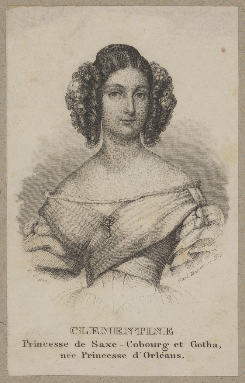 Klementyna, Princess of Saxe-Coburg by Carl Mayer