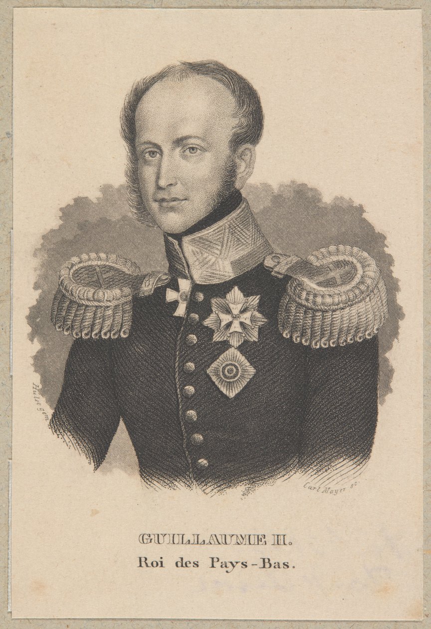 William II King of the Netherlands by Carl Mayer