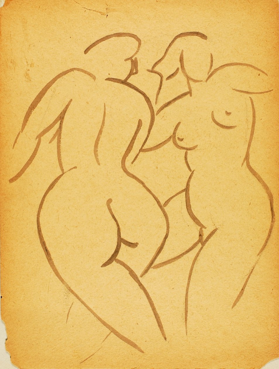 Two Female Nudes by Carl Newman