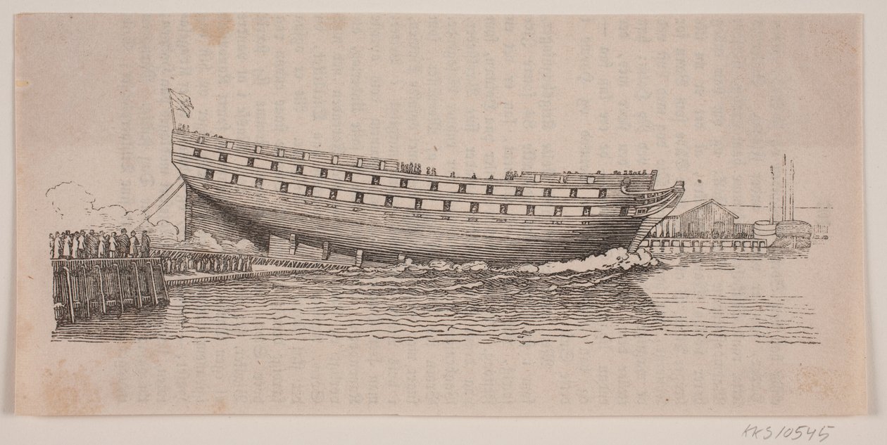 A Line Ship Launched by Carl Peter Theodor Rothweiler