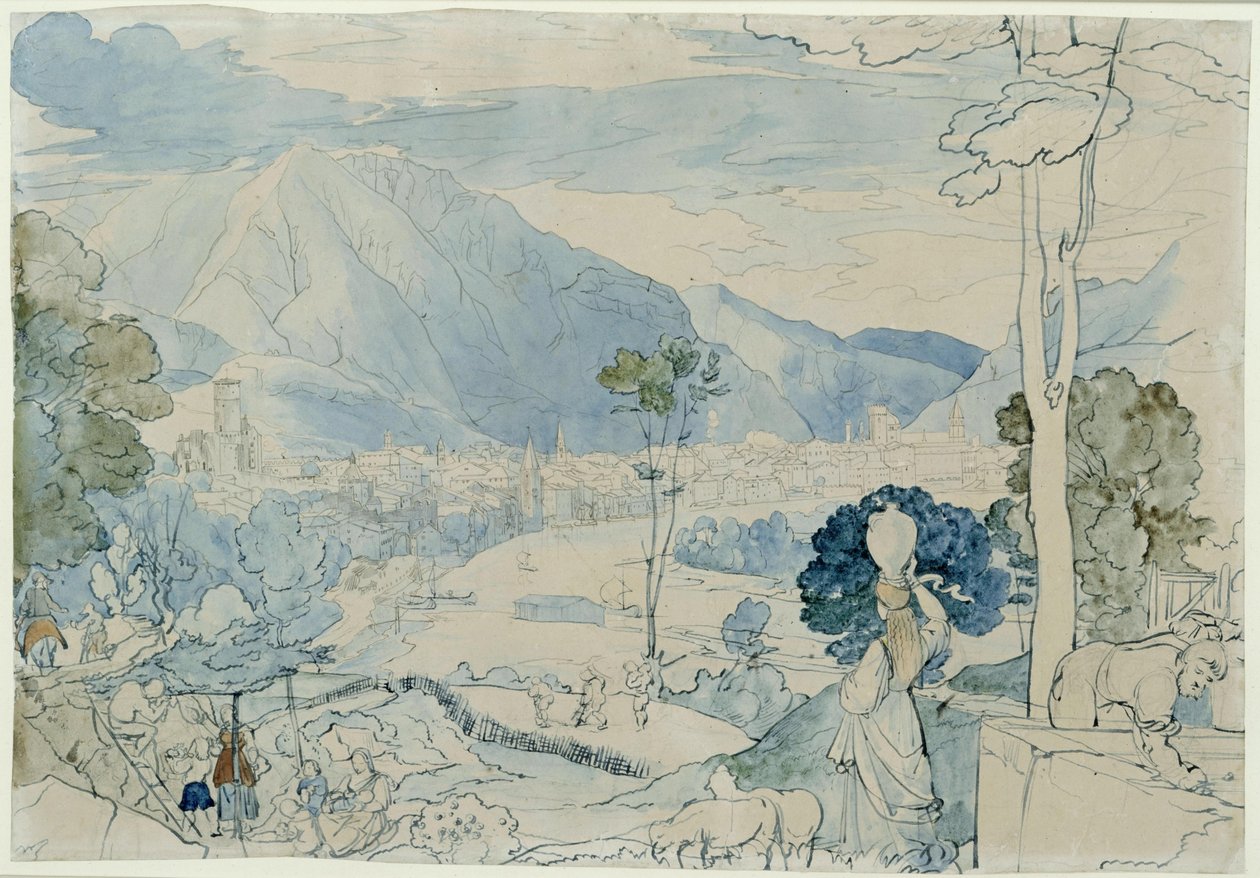 View of Trento by Carl Philipp Fohr