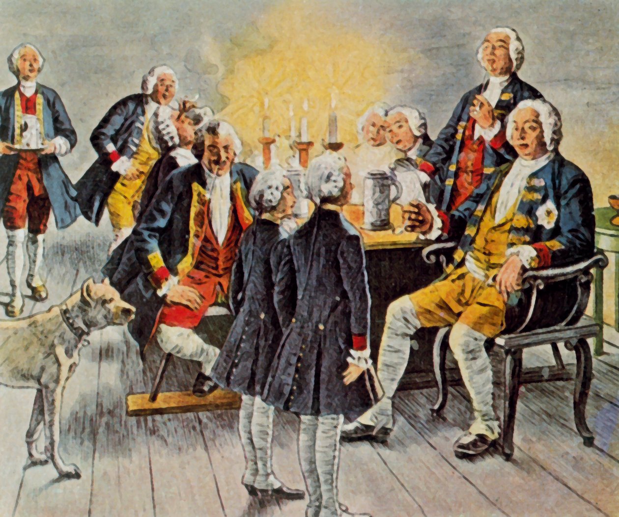 Crown Prince Friedrich and Prince Heinrich Wish the Royal Father 