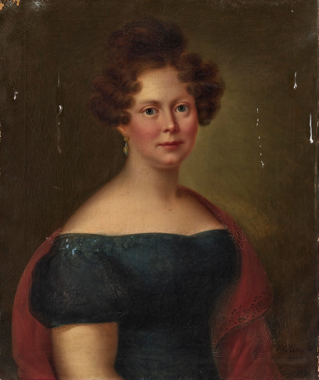 Princess Luise of Hohenlohe-Öhringen, Princess of Württemberg by Carl Rothe