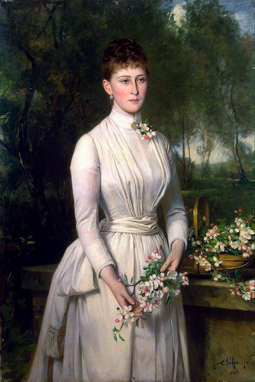 Portrait of Grand Duchess Elizaveta Fyodorovna, 1885 by Carl Rudolph Sohn